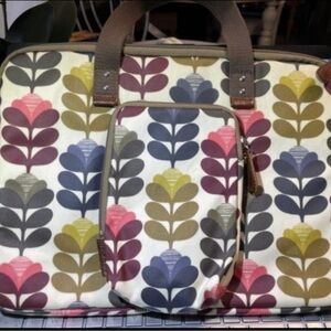 Orla Kiely multi-color designer tote handbag